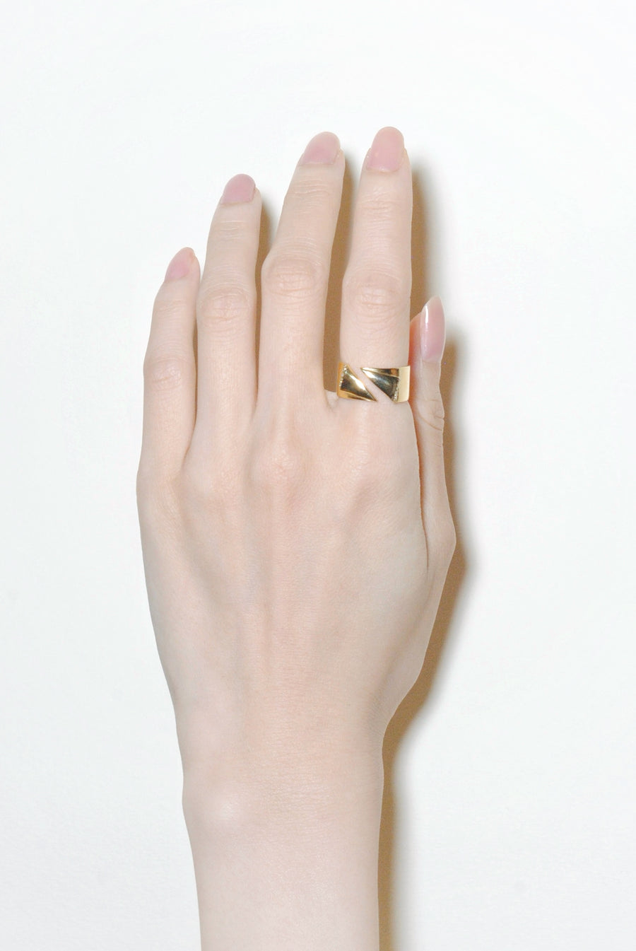 (モアサナイト/gold) origami ring