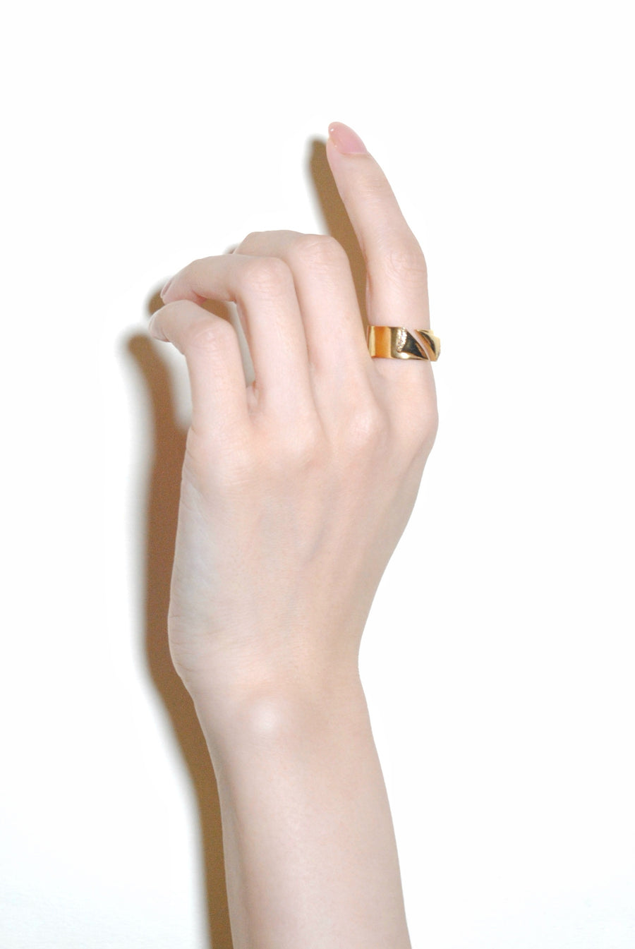 (モアサナイト/gold) origami ring