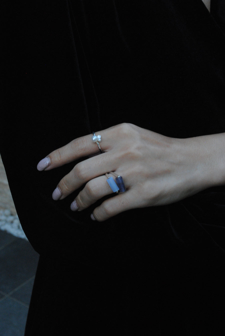 (アイオライト/silver) rolling ring