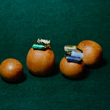 (マラカイト/silver) rolling ring