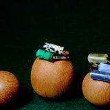 (マラカイト/silver) rolling ring