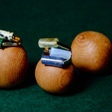 (マラカイト/silver) rolling ring