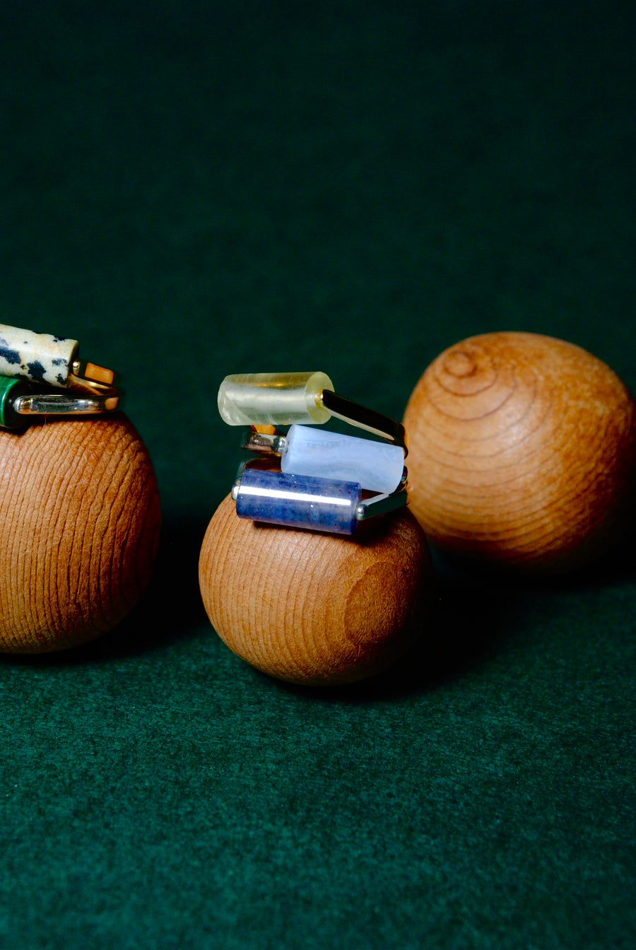 (アイオライト/silver) rolling ring