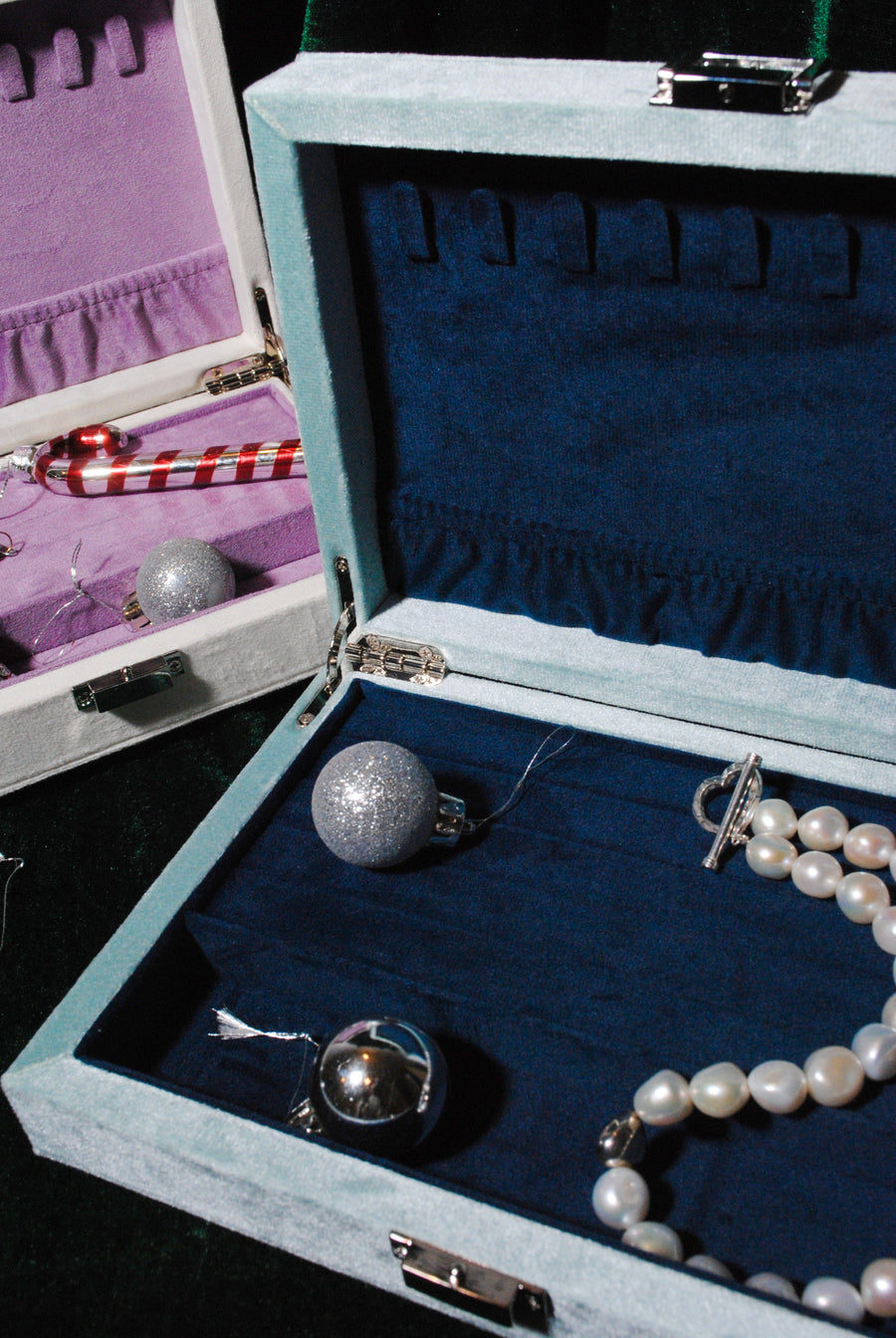 [ノベルティ]ジュエリーボックス(ネイビー×ライトブルー) HOLIDAY2025