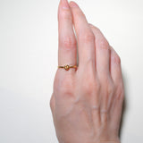 (シトリン/gold) birth ring【11月誕生石】