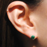 (マラカイト/silver) deformed petit earring