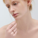 (ブルートパーズ/gold) mini rect boad ring