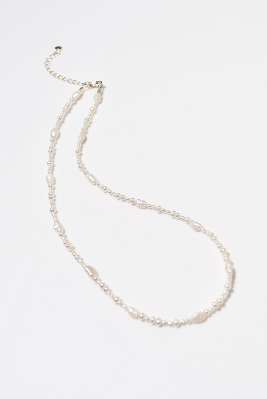 (パール/silver)  baby pearl necklace