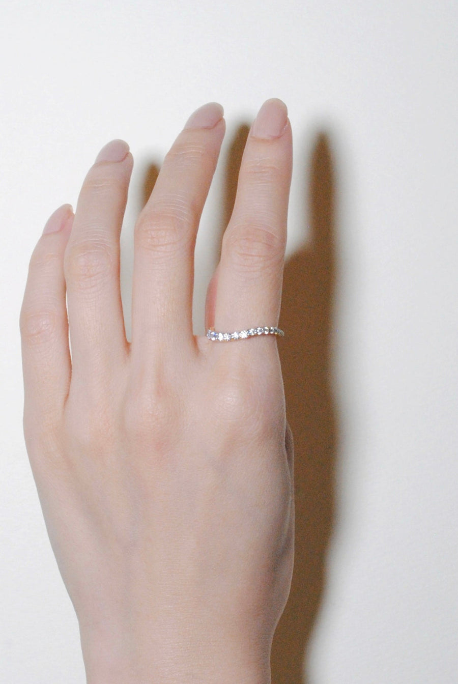 (モアサナイト/silver) grow ring