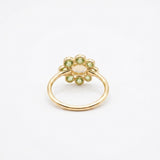(ペリドット&レモンクオーツ/gold) garden bloom ring