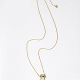 (プレナイト/gold) rect bandage necklace