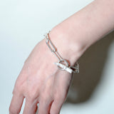 (ハウライト/silver) horn mantel chain  bracelet