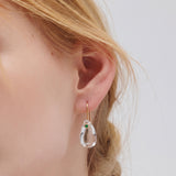 (クリスタル&グリーンオニキス/gold) asatsuyu earring