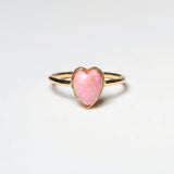 (チューライト/gold) mini long heart ring