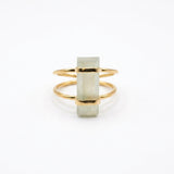 (プレナイト/gold) rect bandage ring