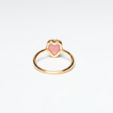 (チューライト/gold) mini long heart ring