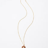 (ガーネット&レインボームーンストーン/gold) garden bloom necklace