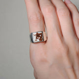 (ワイルドホース) unisex block ring