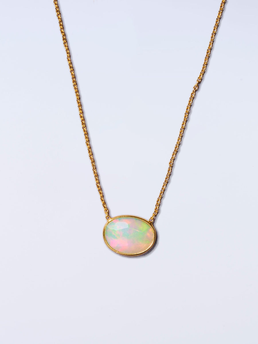 (ホワイトオパール/gold) THE islan necklace