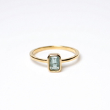(ミントフローライト/gold) rect petit ring