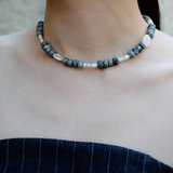 (ピカソジャスパー_パール) 2way playful rosary necklace