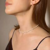 (パール/silver)  baby pearl necklace