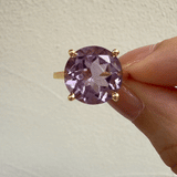 (ピンクアメジスト/gold) rosette inside ring