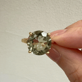 (グリーンアメジスト/gold) rosette inside ring