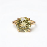 (レモンクオーツ/gold) rosette inside ring