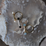 (パール/gold) baton  ring