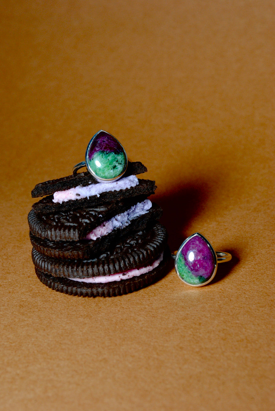 (ルビーゾイサイト/silver) virgin drop ring