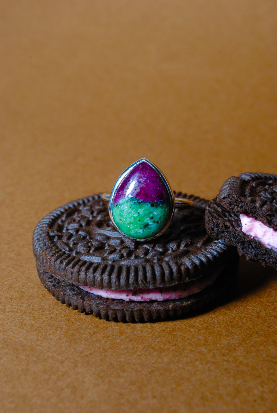 (ルビーゾイサイト/silver) virgin drop ring