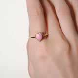 (チューライト/gold) mini long heart ring
