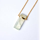 (プレナイト/gold) rect bandage necklace