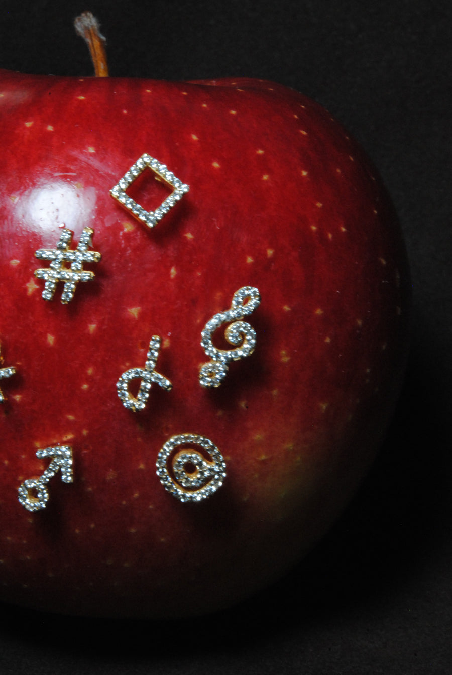 (モアサナイト/gold) secret charm earring