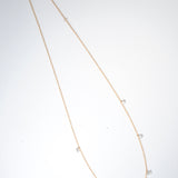 (モアサナイト/gold) nude multi shape necklace