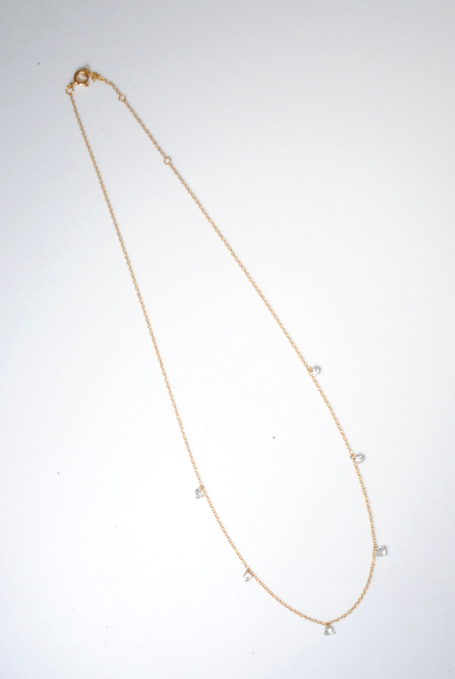 (モアサナイト/gold) nude multi shape necklace