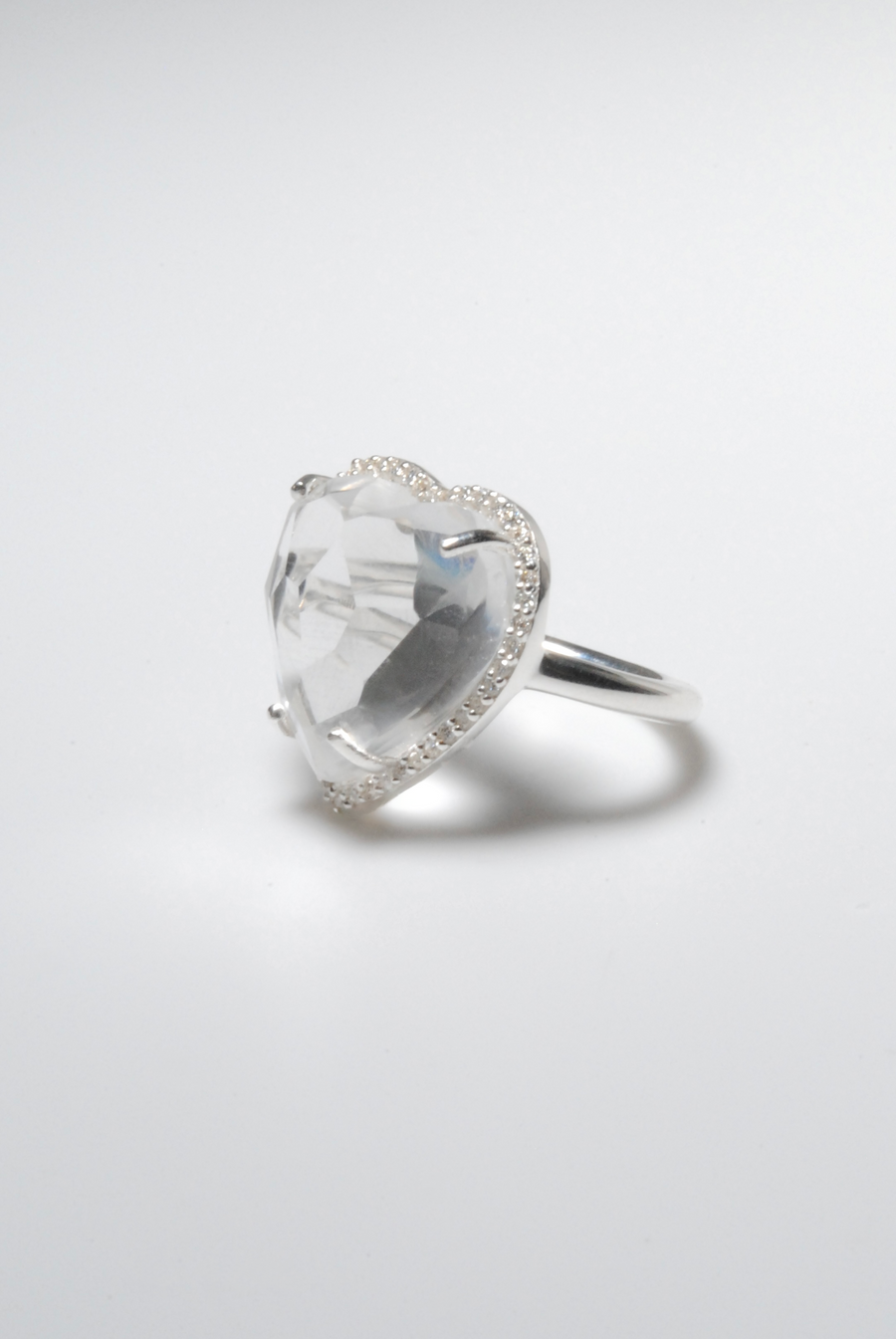 (クリスタル/silver) heart 4 u ring