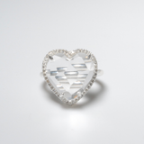 (クリスタル/silver) heart 4 u ring