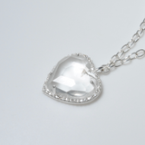 (クリスタル/silver) heart 4 u necklace