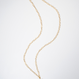 (ミルキーアクアマリン/gold) heart 4 u necklace