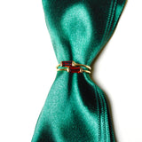 (ガーネット/gold) mini rect boad ring