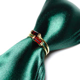 (ガーネット/gold) mini rect boad ring