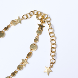 (gold) plate forever star necklace