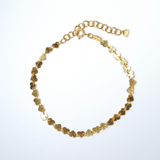 (gold) plate forever heart bracelet