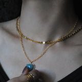 (gold) plate forever heart necklace