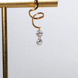 (モアサナイト/gold) luminous tail earring