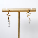 (モアサナイト/gold) luminous tail earring