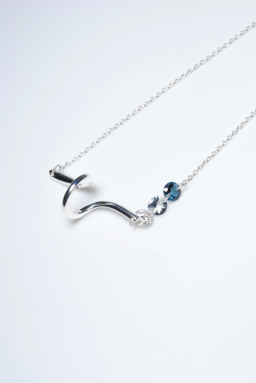 アクアマリン&モアサナイト&ロンドンブルートパーズ/gold) luminous