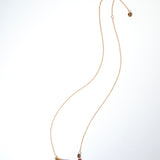 (ルビー&ガーネット&スモーキークォーツ/gold) luminous tail necklace